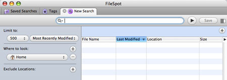 FileSpot default window